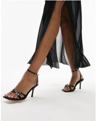 TOPSHOP - Frankie Strappy Heeled Sandal With Buckle Detail - Lyst