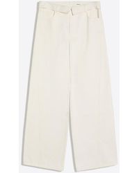 Bershka - Barrel Jeans With Folded Waist - Lyst