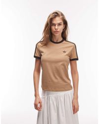 adidas Originals - 3 Stripe T-Shirt - Lyst