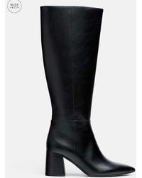 Stradivarius - Wide Fit. Heeled High-leg Boots - Lyst