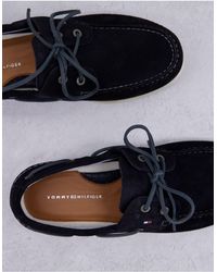 tommy hilfiger suede boat shoes
