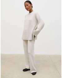 Pretty Lavish - Folded Waistband Knit Trouser Co-ord - Lyst