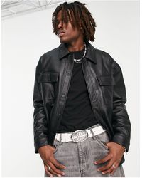 TOPMAN Leather jackets for Men | Online 