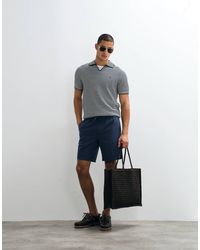 JJ Rebel - Drawstring Linen-mix Shorts - Lyst