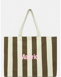 Pull&Bear - – madrid – gestreifte tragetasche - Lyst