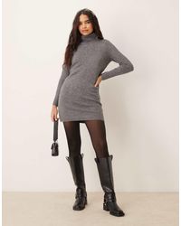 Jdy - Roll Neck Knitted Dress - Lyst