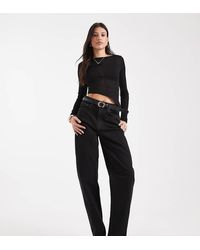 ASOS - Asos Design Tall Slim Barrel Leg Jeans - Lyst