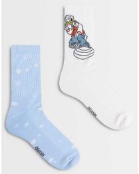 ASOS - 2 Pack Disney Socks With Donald Duck Graphic - Lyst