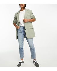 ASOS - Asos Design Petite Slim Fit Mom Jeans - Lyst