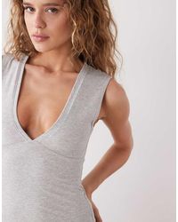 Weekday - Plunge V-neck Top - Lyst