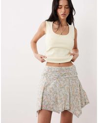 Cotton On - Boho Hanky Hem Mini Skirt - Lyst