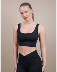SIMMI - Square Neck Cropped Tank Top - Lyst