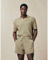 ASOS - Knitted Co-Ord Airtex Shorts - Lyst