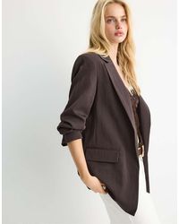 Stradivarius - Blazer Basic Rustico - Lyst