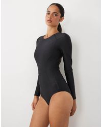 Speedo - Ocean Flex Long Sleeve Zip Swimsuit - Lyst