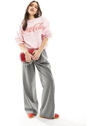 ASOS - Oversized Sweat With Coca Cola Licence Graphic - Lyst