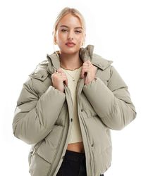 Brave Soul - Tall Hooded Puffer Jacket - Lyst