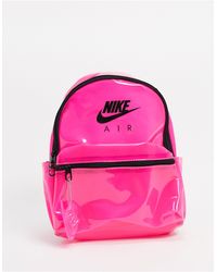 nike pink heritage floral logo backpack