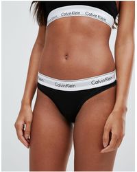 Calvin Klein Modern Cotton - Perizoma - Nero
