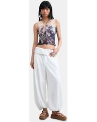Desigual - Printed Sleeveless T-Shirt - Lyst