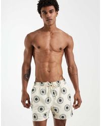South Beach - Sundial Print Swim Shorts - Lyst