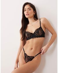 KAT THE LABEL - Sofia Embroidered Thong - Lyst