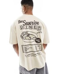 ASOS - T-Shirt Oversize Con Grafica Stile Cartoon - Lyst