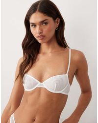 ASOS - Tammy Sheer Mesh Underwire Balcony Bra - Lyst