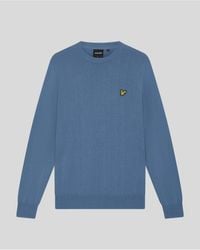 Lyle & Scott - Mid Knits Cotton Merino Crew Neck Jumper - Lyst