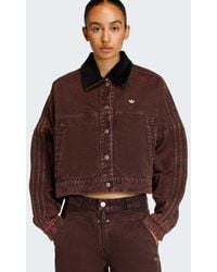 adidas Originals - Canvas Tracktop Jacket - Lyst