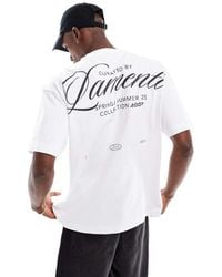 Cotton On - Camiseta Blanca De Corte Cuadrado Con Estampado Gráfico En La Espalda De Cotton On - Lyst