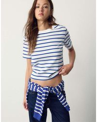 Stradivarius - Basic Regular-Fit T-Shirt Van Zware Stof - Lyst