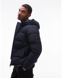 Tommy Hilfiger - Down Hooded Puffer Jacket - Lyst