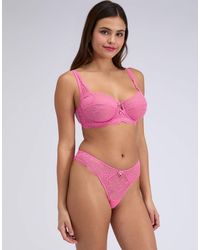 Boux Avenue - Poppy Sheer Lace Balconette Bra Floral Unpadded Lingerie - Lyst