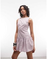 Collusion - High Neck Smock Mini Dress - Lyst
