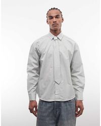 Reclaimed Vintage - Oversized Shirt With Tie - Lyst