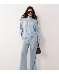 Kaiia - Exclusive Crochet Contrast Stripe Trousers Co-ord - Lyst