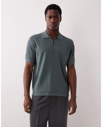 Mango - Performance Fine Knit Thermo-regulating Quarter Zip T-shirt - Lyst