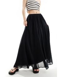 ASOS - Maxi Skirt With Godet Detail - Lyst