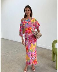 Never Fully Dressed - Tilly Off Shoulder Plisse Maxi Dress - Lyst