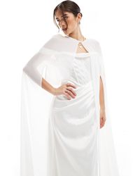 TFNC London - – bridal – maxi-cape aus chiffon - Lyst