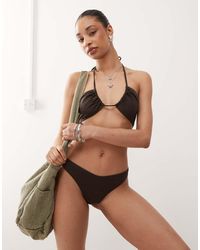 Weekday - Slip Bikini Stile Perizoma Scuro - Lyst