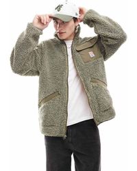 Wrangler - Casey Jones Workwear Borg Shearling Jacket - Lyst