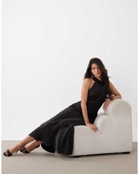 Gina Tricot - Shawl Halterneck Maxi Dress - Lyst