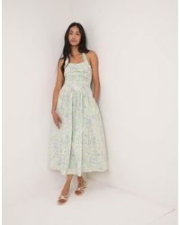 Nobody's Child - Floral Halterneck Lilah Midi Dress - Lyst
