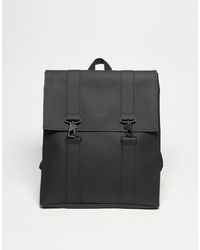 Rains - Mochila Grande Negra Con Acabado Impermeable 13300 Msn De - Lyst