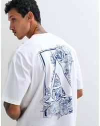 AllSaints - Anthos Short Sleeve Graphic Logo T-shirt With Back Print - Lyst