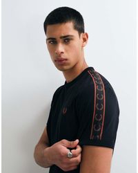 Fred Perry - Contrast Tape Ringer T-Shirt - Lyst