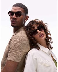 Jimmy Fairly - Gafas De Sol Marrones Efecto Carey Rectangulares The Darren De - Lyst