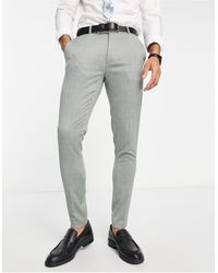 ASOS - Wedding - pantaloni eleganti super skinny pastello con risvolto - Lyst